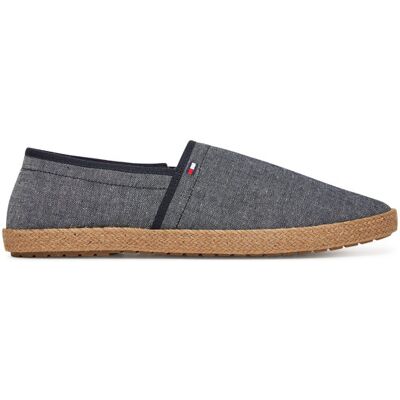 Tommy Hilfiger Espadryle Hilfiger Chambray Espadrille FM0FM05391 Niebieski 42 Niebieski Męskie Tommy Hilfiger Espadryle Hilfiger Chambray Espadrille FM0FM05391 Niebieski 42 Niebieski Męskie