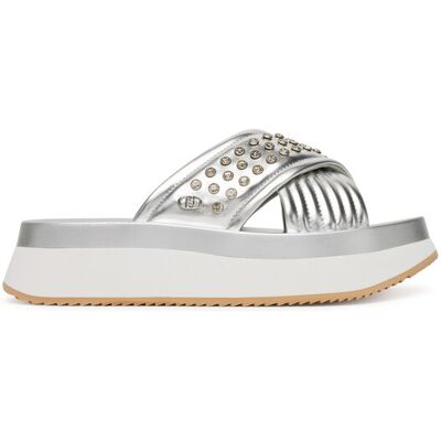 Liu Jo Klapki Dreamy Sandal 05BA5091 EX187 Srebrny 36 Srebrny Damskie Liu Jo Klapki Dreamy Sandal 05BA5091 EX187 Srebrny 36 Srebrny Damskie