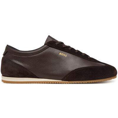 Boss Sneakersy Lineor 50568463 Brązowy 44 Brązowy Męskie Boss Sneakersy Lineor 50568463 Brązowy 44 Brązowy Męskie
