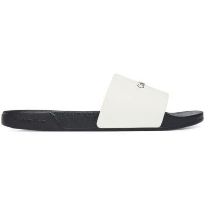 Calvin Klein Klapki Ess Slide Monobrand Cv HM0HM02107 Biały 41 Biały Męskie Calvin Klein Klapki Ess Slide Monobrand Cv HM0HM02107 Biały 41 Biały Męskie