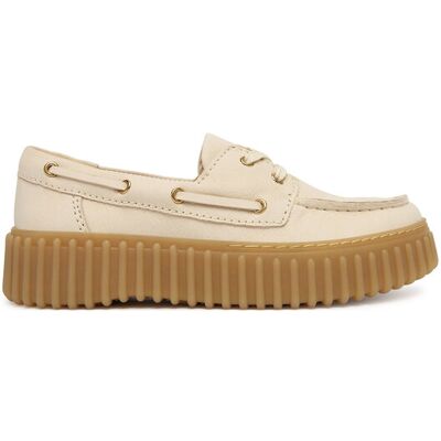 Clarks Półbuty Torhill Boat 26186302 Écru 39 Kremowy Damskie Clarks Półbuty Torhill Boat 26186302 Écru 39 Kremowy Damskie