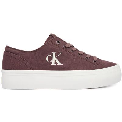 Calvin Klein Jeans Sneakersy Vulc Flatform Low Canvas Mg YW0YW01763 Bordowy 35 Bordowy Damskie Calvin Klein Jeans Sneakersy Vulc Flatform Low Canvas Mg YW0YW01763 Bordowy 35 Bordowy Damskie