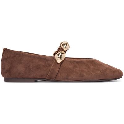 Steve Madden Baleriny Poppin 11005437 Brązowy 38 Brązowy Damskie Steve Madden Baleriny Poppin 11005437 Brązowy 38 Brązowy Damskie