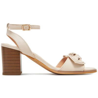 Clara Barson Sandały WS24053-01 Écru 37 Kremowy Damskie Clara Barson Sandały WS24053-01 Écru 37 Kremowy Damskie
