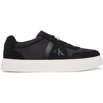Calvin Klein Sneakersy Mixed Texture Lace Up Cupsole Trainers YM0YM01395 Czarny 45 Czarny Męskie Calvin Klein Sneakersy Mixed Texture Lace Up Cupsole Trainers YM0YM01395 Czarny 45 Czarny Męskie