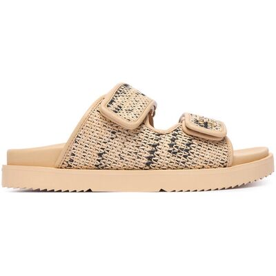 Tommy Hilfiger Klapki Double Strap Raffia FW0FW09122 Beżowy 36 Beżowy Damskie Tommy Hilfiger Klapki Double Strap Raffia FW0FW09122 Beżowy 36 Beżowy Damskie