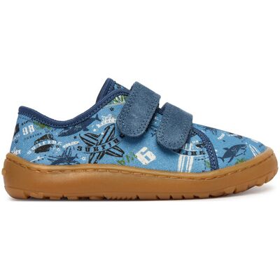 Froddo Kapcie Barefoot Canvas G1700440-6 S Niebieski 28 Niebieski Chłopiec Froddo Kapcie Barefoot Canvas G1700440-6 S Niebieski 28 Niebieski Chłopiec