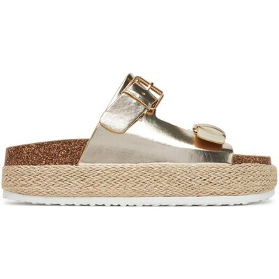DeeZee Espadryle LB-P1690 Złoty 38 Złoty Damskie DeeZee Espadryle LB-P1690 Złoty 38 Złoty Damskie