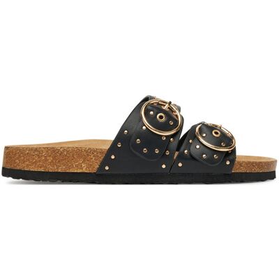 ONLY Shoes Klapki Onlmaxi-15 Pu Studs Buckle 15341190 Czarny 37 Czarny Damskie ONLY Shoes Klapki Onlmaxi-15 Pu Studs Buckle 15341190 Czarny 37 Czarny Damskie