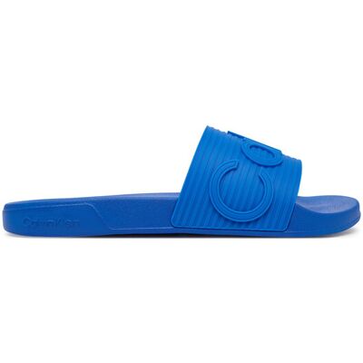 Calvin Klein Klapki Nemo - Contoured Emblem Logo Sliders HM0HM02113 Niebieski 44 Niebieski Męskie Calvin Klein Klapki Nemo - Contoured Emblem Logo Sliders HM0HM02113 Niebieski 44 Niebieski Męskie