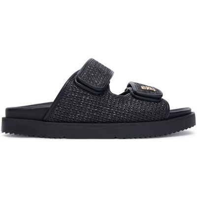 Tommy Hilfiger Klapki Double Strap Raffia FW0FW09122 Czarny 36 Czarny Damskie Tommy Hilfiger Klapki Double Strap Raffia FW0FW09122 Czarny 36 Czarny Damskie