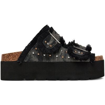 DeeZee Klapki LB-P1748 Czarny 41 Czarny Damskie DeeZee Klapki LB-P1748 Czarny 41 Czarny Damskie