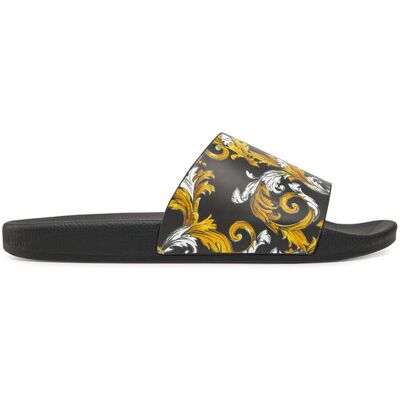 Versace Jeans Couture Klapki 78YA3SQ4 Czarny 39 Czarny Męskie Versace Jeans Couture Klapki 78YA3SQ4 Czarny 39 Czarny Męskie