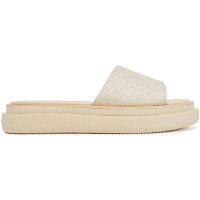 Calvin Klein Klapki Flatform Slide Jacq HW0HW02461 Écru 37 Kremowy Damskie Calvin Klein Klapki Flatform Slide Jacq HW0HW02461 Écru 37 Kremowy Damskie