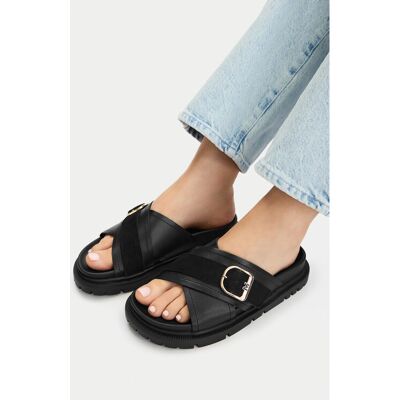 MEXX Klapki EO-HY25006-7 Czarny 40 Czarny Damskie MEXX Klapki EO-HY25006-7 Czarny 40 Czarny Damskie