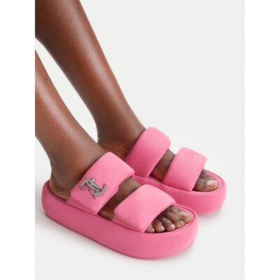 Juicy Couture Klapki CEO-WSS21515-06 Różowy 41 Różowy Damskie Juicy Couture Klapki CEO-WSS21515-06 Różowy 41 Różowy Damskie