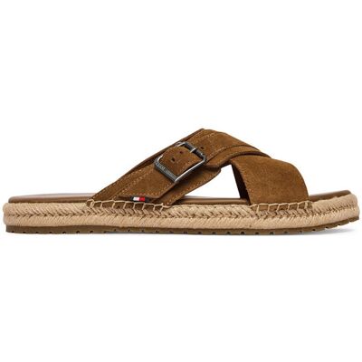 Tommy Hilfiger Espadryle Buckle Flexible Sandals FM0FM05772 Brązowy 42 Brązowy Męskie Tommy Hilfiger Espadryle Buckle Flexible Sandals FM0FM05772 Brązowy 42 Brązowy Męskie