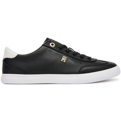 Tommy Hilfiger Sneakersy Th Chic Low Profile Vulc FW0FW09104 Czarny 38 Czarny Damskie Tommy Hilfiger Sneakersy Th Chic Low Profile Vulc FW0FW09104 Czarny 38 Czarny Damskie