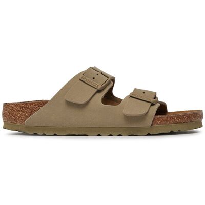 Birkenstock Klapki Arizona Birko-Flor 1027697 Khaki 38 Khaki Unisex Birkenstock Klapki Arizona Birko-Flor 1027697 Khaki 38 Khaki Unisex