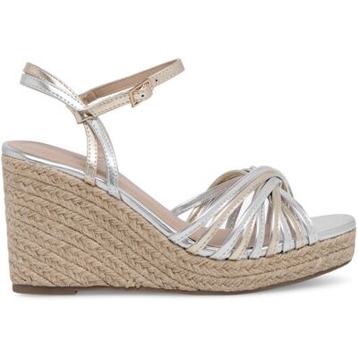 DeeZee Espadryle WYL2610-01 Srebrny 39 Srebrny Damskie DeeZee Espadryle WYL2610-01 Srebrny 39 Srebrny Damskie
