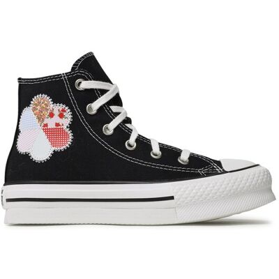 Converse Trampki Chuck Taylor All Star Eva Lift Hi A05166C Czarny 28_1_2 Czarny Dziewczynka Converse Trampki Chuck Taylor All Star Eva Lift Hi A05166C Czarny 28_1_2 Czarny Dziewczynka