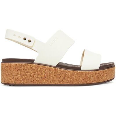 Crocs Sandały Brooklyn Cork Low Wedge 211144 Écru 41_42 Kremowy Damskie Crocs Sandały Brooklyn Cork Low Wedge 211144 Écru 41_42 Kremowy Damskie