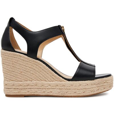 MICHAEL Michael Kors Espadryle Barkley Leather 40R4BRMS1L Czarny 39 Czarny Damskie MICHAEL Michael Kors Espadryle Barkley Leather 40R4BRMS1L Czarny 39 Czarny Damskie