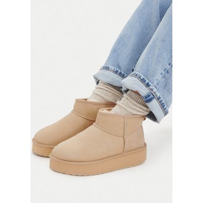 Emu Australia Śniegowce Stinger Micro Flatform 2.0 W13296 Beżowy 36 Beżowy Damskie Emu Australia Śniegowce Stinger Micro Flatform 2.0 W13296 Beżowy 36 Beżowy Damskie