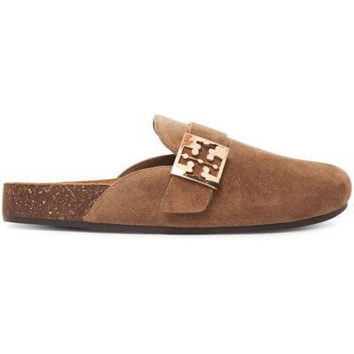 Tory Burch Klapki Mellow Mule 154446 Brązowy 38 Brązowy Damskie Tory Burch Klapki Mellow Mule 154446 Brązowy 38 Brązowy Damskie