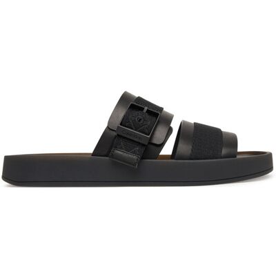 Calvin Klein Klapki Ergon Buckle Sandal Wb Lth Aop HM0HM02096 Czarny 44 Czarny Męskie Calvin Klein Klapki Ergon Buckle Sandal Wb Lth Aop HM0HM02096 Czarny 44 Czarny Męskie