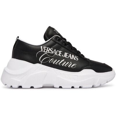 Versace Jeans Couture Sneakersy 80VA3SC1 ZPB69 899 Czarny 35 Czarny Damskie Versace Jeans Couture Sneakersy 80VA3SC1 ZPB69 899 Czarny 35 Czarny Damskie