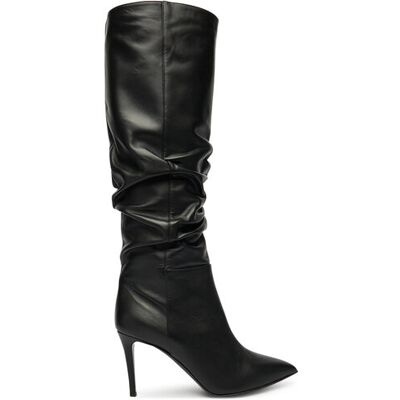 Pollini Kozaki SA26038M0NTE0000 Czarny 38 Czarny Damskie Pollini Kozaki SA26038M0NTE0000 Czarny 38 Czarny Damskie