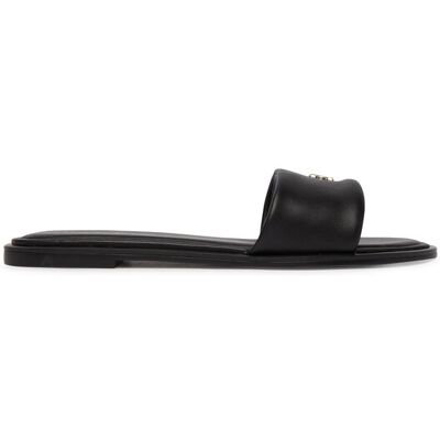 Calvin Klein Klapki Round Flat Sndl Lth Bar Hw 2 HW0HW02925 Czarny 36 Czarny Damskie Calvin Klein Klapki Round Flat Sndl Lth Bar Hw 2 HW0HW02925 Czarny 36 Czarny Damskie
