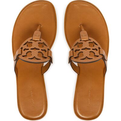 Tory Burch Japonki Miller Wedge 175318 Brązowy 38 Brązowy Damskie Tory Burch Japonki Miller Wedge 175318 Brązowy 38 Brązowy Damskie