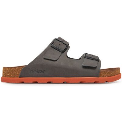 Rieker Klapki 21190-40 Szary 40 Szary Męskie Rieker Klapki 21190-40 Szary 40 Szary Męskie