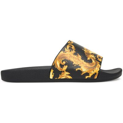 Versace Jeans Couture Klapki 80VA3SQ3 ZS365 G89 Czarny 35 Czarny Damskie Versace Jeans Couture Klapki 80VA3SQ3 ZS365 G89 Czarny 35 Czarny Damskie