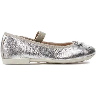 Geox Baleriny Jr Plie' J4555D 00044 C1007 M Srebrny 25 Srebrny Dziewczynka Geox Baleriny Jr Plie' J4555D 00044 C1007 M Srebrny 25 Srebrny Dziewczynka
