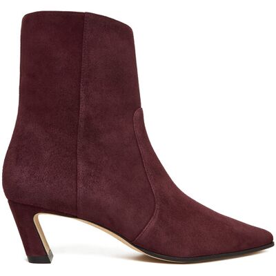 Stuart Weitzman Botki Stassi SM498 Bordowy 39 Bordowy Damskie Stuart Weitzman Botki Stassi SM498 Bordowy 39 Bordowy Damskie