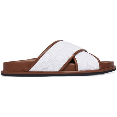 Max Mara Beachwear Klapki Peonie 2616521019650 Biały 36 Biały Damskie Max Mara Beachwear Klapki Peonie 2616521019650 Biały 36 Biały Damskie