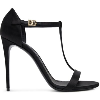 Dolce&Gabbana; Sandały CR1766 A7630 Czarny 37_5 Czarny Damskie Dolce&Gabbana; Sandały CR1766 A7630 Czarny 37_5 Czarny Damskie