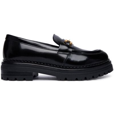 Elisabetta Franchi Loafersy F4A4-E0644-1259 S Czarny 35 Czarny Unisex Elisabetta Franchi Loafersy F4A4-E0644-1259 S Czarny 35 Czarny Unisex