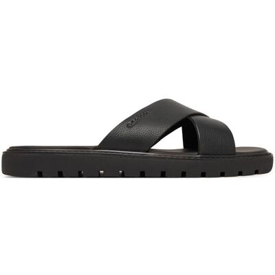 Calvin Klein Klapki Sq Molded Sandal Xcross Lth HM0HM02235 Czarny 44 Czarny Męskie Calvin Klein Klapki Sq Molded Sandal Xcross Lth HM0HM02235 Czarny 44 Czarny Męskie