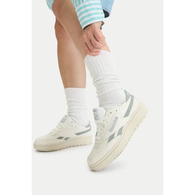 Reebok Sneakersy EO-CLUB C DOUBLE REVENGE 100244645 Écru 38 Kremowy Damskie Reebok Sneakersy EO-CLUB C DOUBLE REVENGE 100244645 Écru 38 Kremowy Damskie