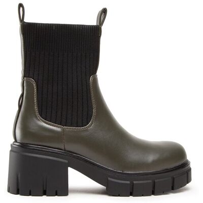 DeeZee Botki ZAL90101-1 Khaki 40 Khaki Damskie DeeZee Botki ZAL90101-1 Khaki 40 Khaki Damskie