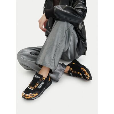 Versace Jeans Couture Sneakersy 80VA3SA3 ZSD98 Czarny 35 Czarny Damskie Versace Jeans Couture Sneakersy 80VA3SA3 ZSD98 Czarny 35 Czarny Damskie