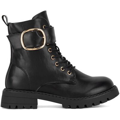 DeeZee Trzewiki WS6116-11 Czarny 39 Czarny Damskie DeeZee Trzewiki WS6116-11 Czarny 39 Czarny Damskie
