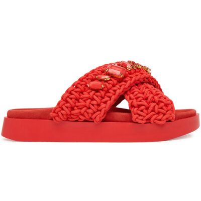 Inuikii Klapki Woven Stones 1004.003.0073 Czerwony 37 Czerwony Damskie Inuikii Klapki Woven Stones 1004.003.0073 Czerwony 37 Czerwony Damskie