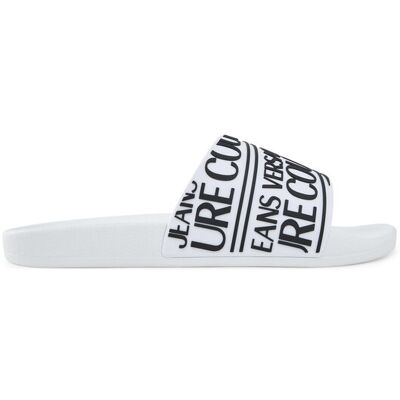 Versace Jeans Couture Klapki 79YA3SQ1 71352 003 Biały 39 Biały Męskie Versace Jeans Couture Klapki 79YA3SQ1 71352 003 Biały 39 Biały Męskie