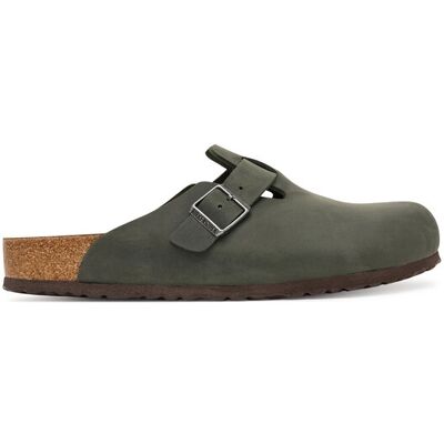 Birkenstock Klapki Boston 1032724 Zielony ciemny 43 Zielony ciemny Męskie Birkenstock Klapki Boston 1032724 Zielony ciemny 43 Zielony ciemny Męskie
