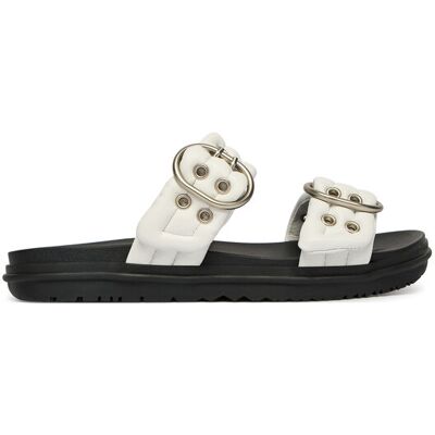 Emu Australia Klapki Bondi Buckle 2.0 W13306 Biały 41 Biały Damskie Emu Australia Klapki Bondi Buckle 2.0 W13306 Biały 41 Biały Damskie